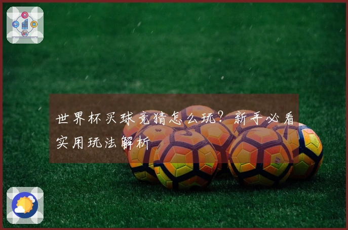 世界杯买球竞猜怎么玩？新手必看实用玩法解析